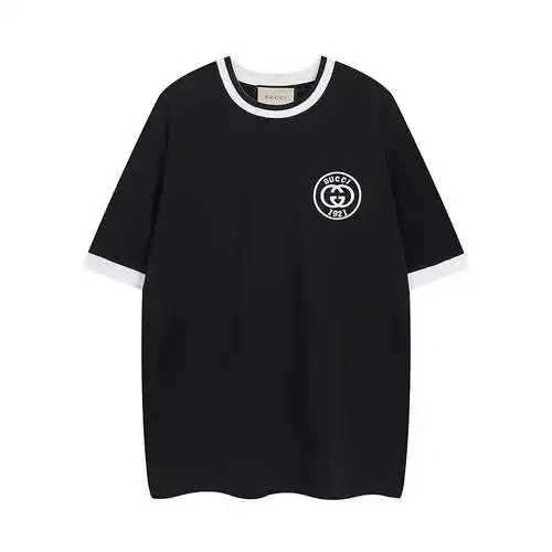 Gu*cci Gucci 23ss última camiseta con logo bordado de verano