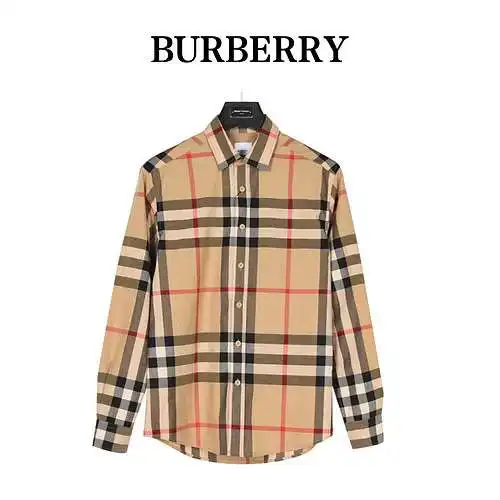 BBR/Burberry camisa clásica de cuadros grandes