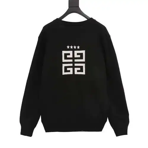 Jersey tipo cárdigan de punto con bordado de cuatro estrellas GVC 23FW