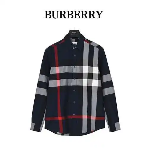 BBR/Burberry camisa clásica de cuadros grandes