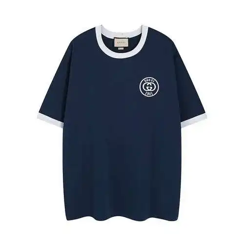 Gu*cci Gucci 23ss última camiseta con logo bordado de verano