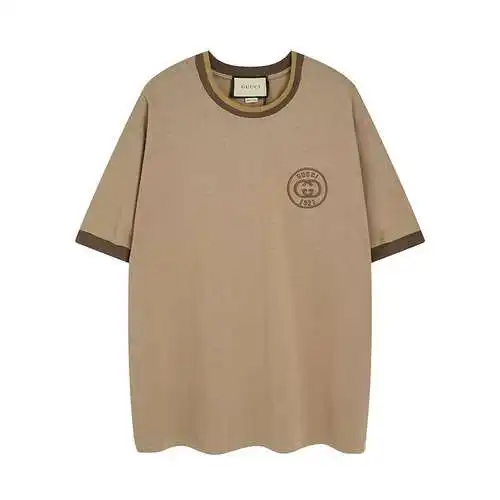 Gu*cci Gucci 23ss última camiseta con logo bordado de verano