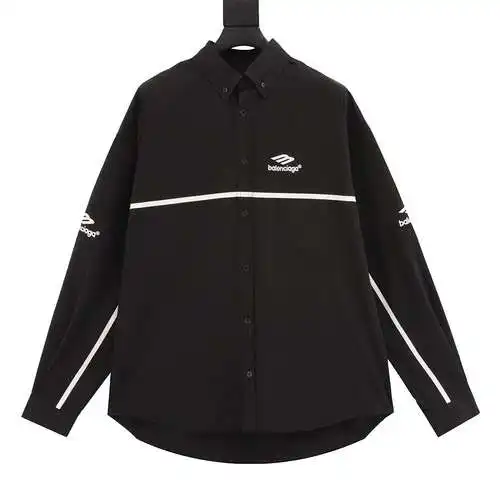 Camisa tejida con botones y correas Blcg 24SS 3M