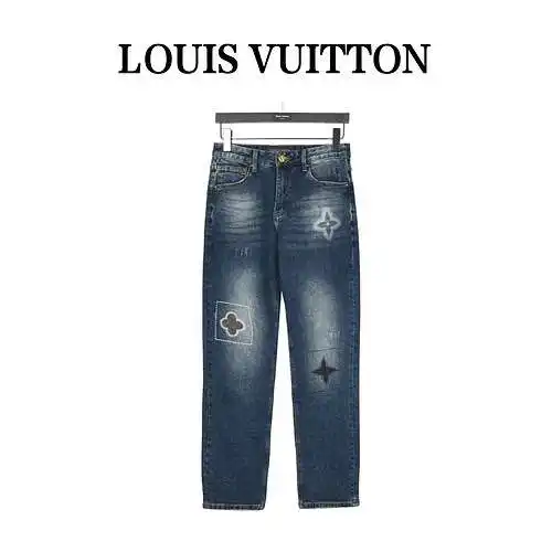 Vaqueros con parche bordado LV/Louis Vuitton