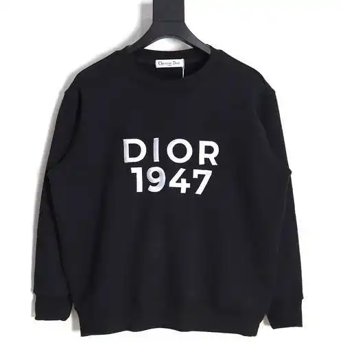 Sudadera con cuello redondo y bordado CD Dior 24SS1947