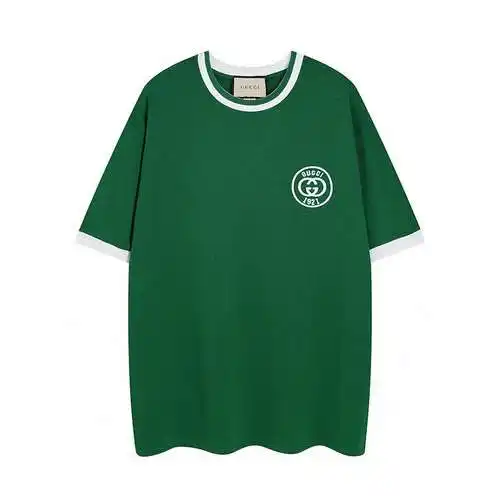 Gu*cci Gucci 23ss última camiseta con logo bordado de verano