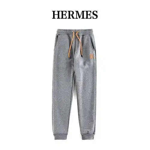 HE * RMES Hermès otoño e invierno serie de terciopelo engrosado logotipo de triángulo clásico leggin