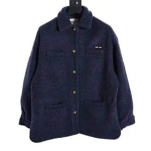 MIUMIU chaqueta perfumada pequeña con rizos de lana