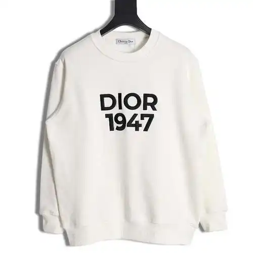 Sudadera con cuello redondo y bordado CD Dior 24SS1947