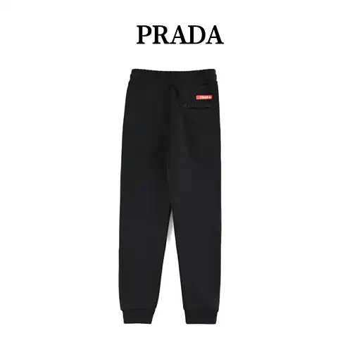 PRA*DA/Prada 22Fw logo triangular ribete rojo más pantalones de terciopelo