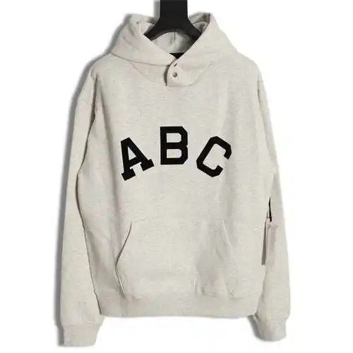 FEAR OF*GOD FOG Temporada 7 línea principal sudadera con capucha con letras ABC flocadas