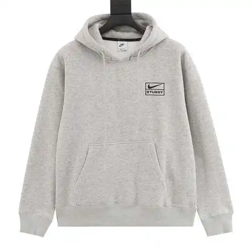 Ni*ke x Stu*ssy Conjunto de sudadera polar con capucha y logo bordado conjunto Stu*ssy de Nike