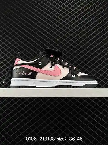 9 Polvo negro Nike Dunk Low Zhizhiberry de nivel corporativo. El diseño de este zapato personalizado