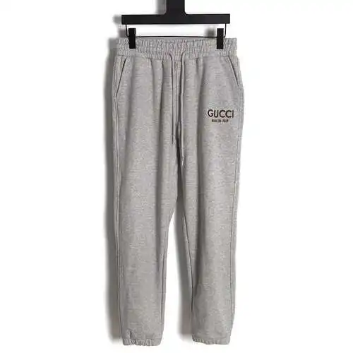 G*cci Gucci 24SS pantalones con letras bordadas