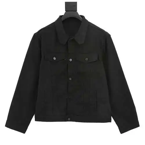 1V chaqueta vaquera con estampado integral en jacquard
