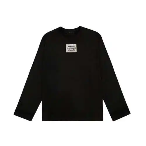 Camisa con parte inferior de camiseta de manga larga con patchwork LV/Louis Vuitton 23FW