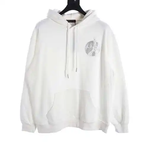 Sudadera con capucha y estampado de rombos LV Tower Hot