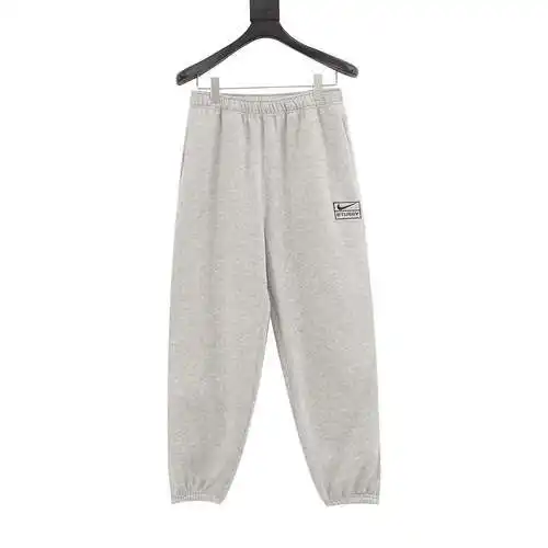 Ni*ke x Stu*ssy Nike Stu*ssy joint 23SS traje de pantalón deportivo de terciopelo con logo bordado d