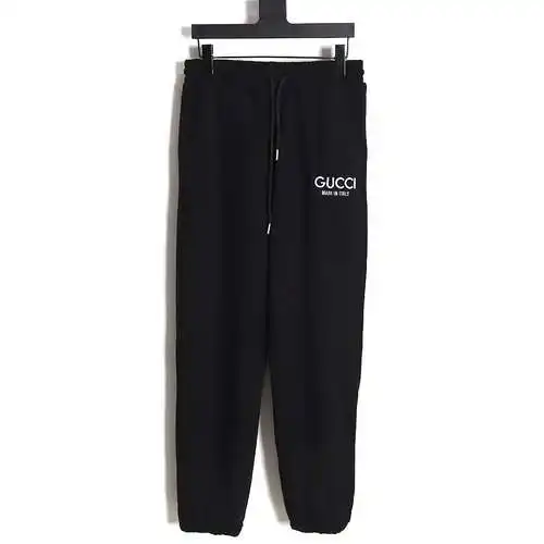 G*cci Gucci 24SS pantalones con letras bordadas
