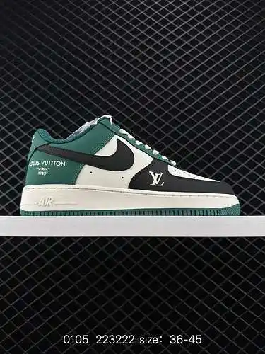 Nike Air Force Low Air Force 1 zapatillas deportivas informales, versátiles y de caña baja. La combi