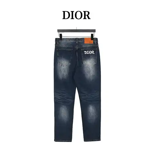 Pantalón vaquero estampado integral con bolsillo CD/Dior