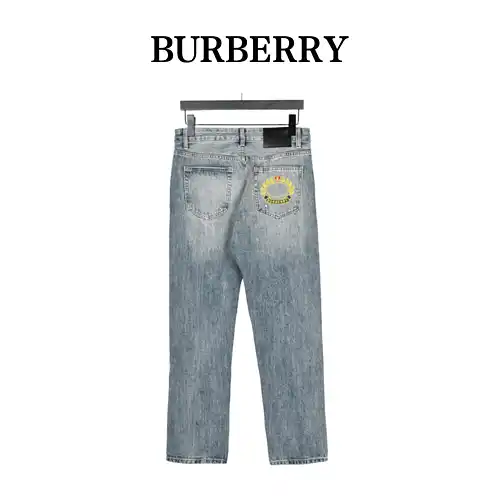 Vaqueros con bordado de orejas de trigo BBR/Burberry