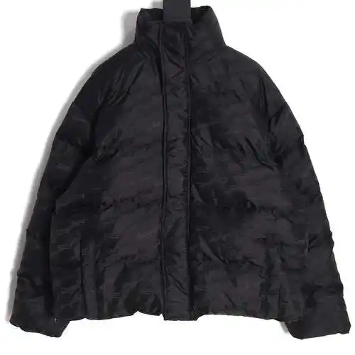 BLCG Balenciaga 23FW chaqueta de algodón con estampado oscuro
