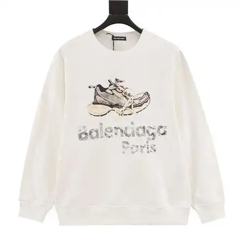 Sudadera con cuello redondo y estampado de zapatos Blcg