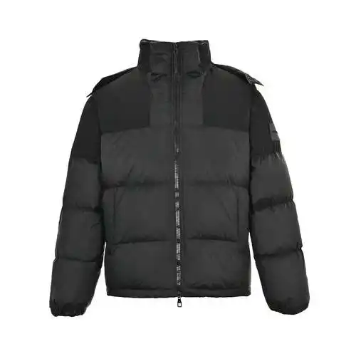 ¡Servicio posventa disponible después del año nuevo! Chaqueta de plumas con patchwork en relieve y e