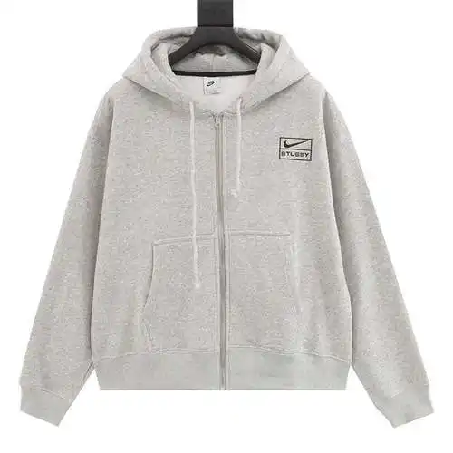 Ni*ke x Stu*ssy Nike Stu*ssy chaqueta tipo sudadera con capucha, cordón y cremallera conjunta