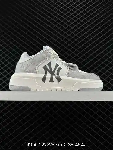 4 MLB Chunky Liner Classic MLB New York Yankees zapatillas chinas de media caña, azules y blancas, r