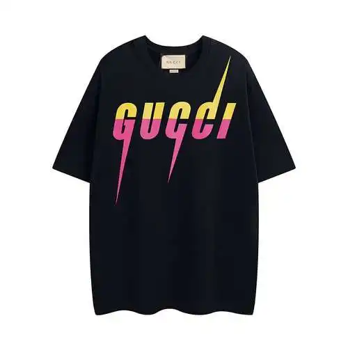 Nueva camiseta con rayos Guc 2023, tela original de alto peso teñida a medida, tela de algodón puro 