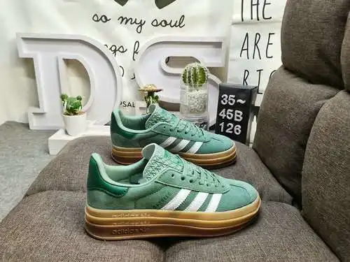 126DAdidas Originals Gazelle Bold W trébol suela gruesa de tres capas zapatillas deportivas informal