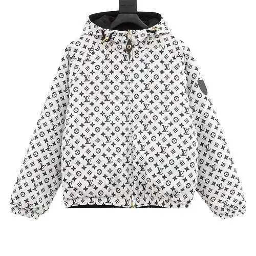 1V Chaqueta fina reversible de algodón con estampado Presbyopia
