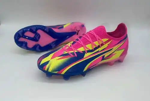 (Llegó) Zapatos de fútbol FG impermeables totalmente tejidos de la Copa Mundial Puma Puma Ultra Ulti
