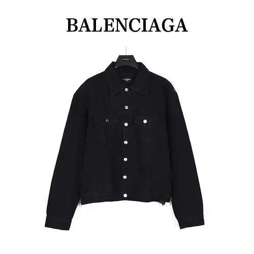 Chaqueta vaquera BLCG/Balenciaga 23ss con logo de rombos en la espalda