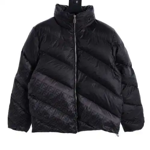 Chaqueta de plumas de alto rendimiento con monograma diagonal para presbicia FD 23FW