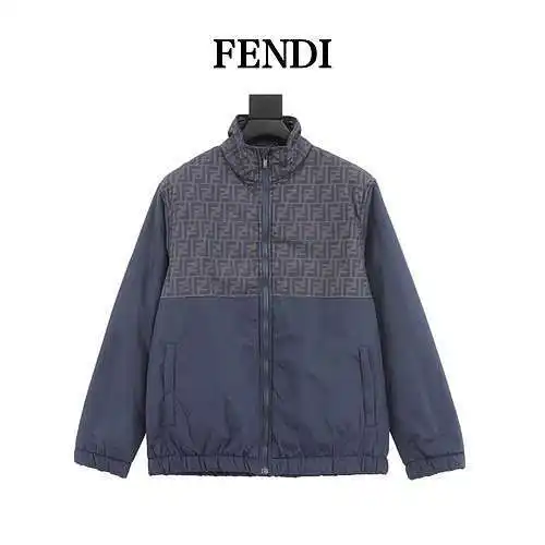 Fen*di/Fendi 23Fw chaqueta presbicia de algodón con patchwork doble F
