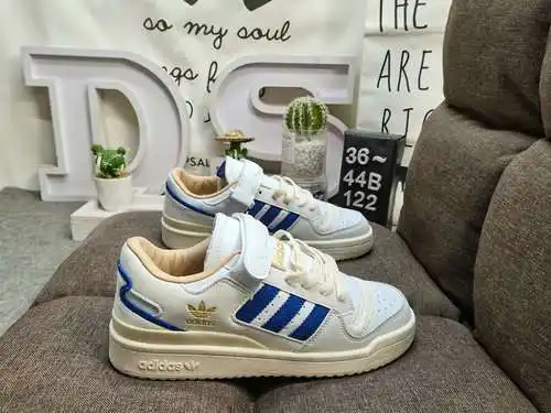 122DAdidas Forum 84 Zapatillas deportivas informales de moda, versátiles, de caña baja y caña baja. 