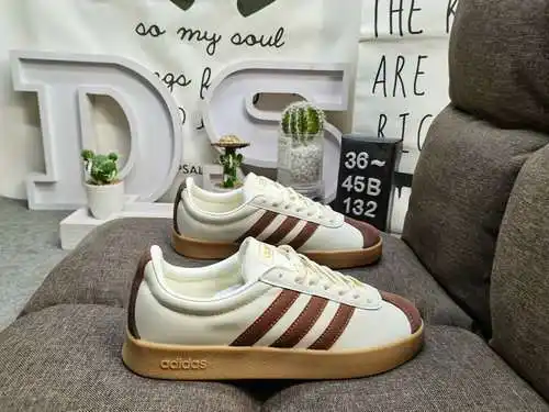 132D Adidas VL Court 2.0 NEO series zapatillas casual transpirables, cómodas y ligeras