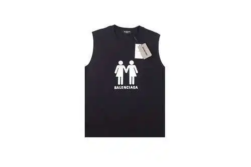 BLCG/Balenciaga PRIDE camiseta de manga corta con bandera de doble retrato