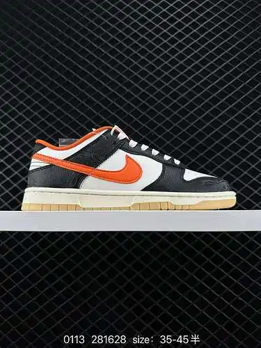 3 Nike SB zapatillas bajas luminosas en negro, blanco y naranja Nike Dunk Low Premium "Starfish