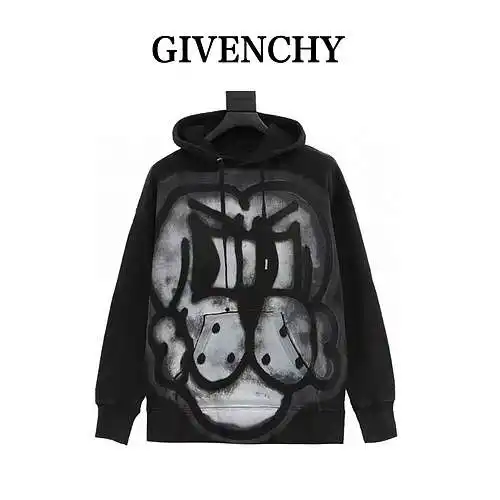 Sudadera con capucha y estampado de cabeza de perro conjunta GVC 22FW de Givenchy