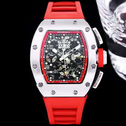 Reloj Richard @ Mill para hombre con movimiento mecánico original totalmente automático, caja superi