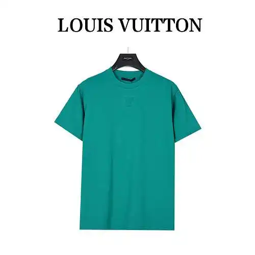 Camiseta de manga corta con relieve 3D en relieve LV/Louis Vuitton