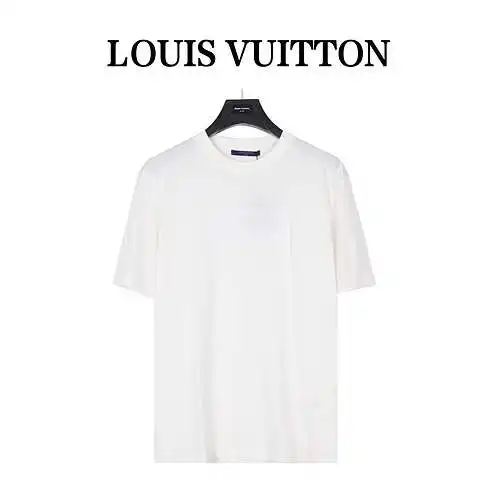 Camiseta de manga corta con logo tridimensional en relieve LV/Louis Vuitton