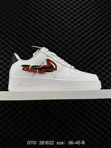 Nike Air Force '7 Low PRM "Carabiner Swoosh" mosquetón rojo blanco y negro Air Force One z
