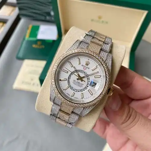 Reloj Rolex para hombre con movimiento mecánico original totalmente automático, caja superior de ace