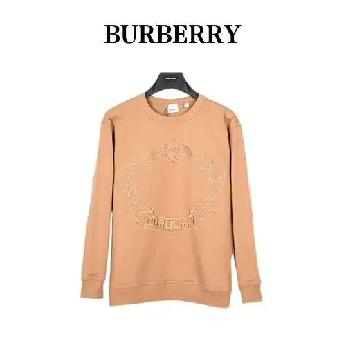 Sudadera con cuello redondo y bordado con insignia de hoja de roble BBR/Burberry 23ss