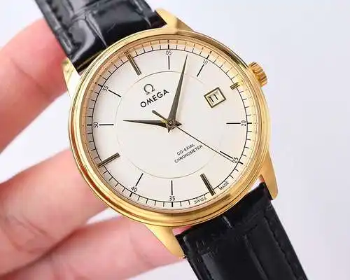 Ou@mega reloj para hombre con movimiento mecánico original totalmente automático caja superior de ac